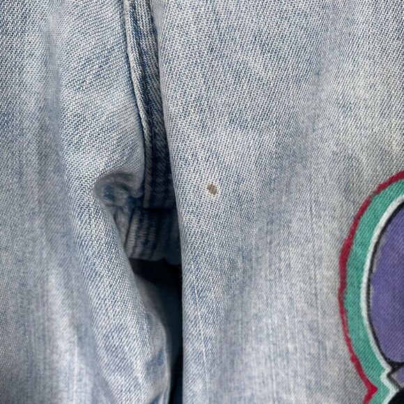 Wrangler Faith Bratz Custom Hand Painted Rigid Denim Jeans Size 38x34 - Picture 7 of 12